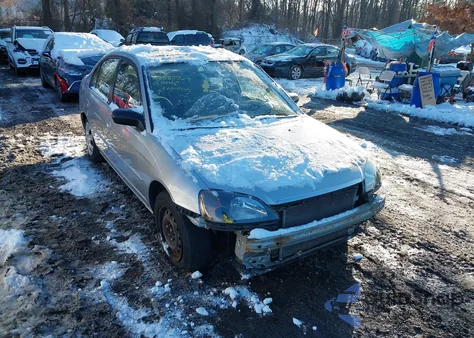 2001 Honda Civic Ex из США, поврежденный, VIN 2HGES26791H501872